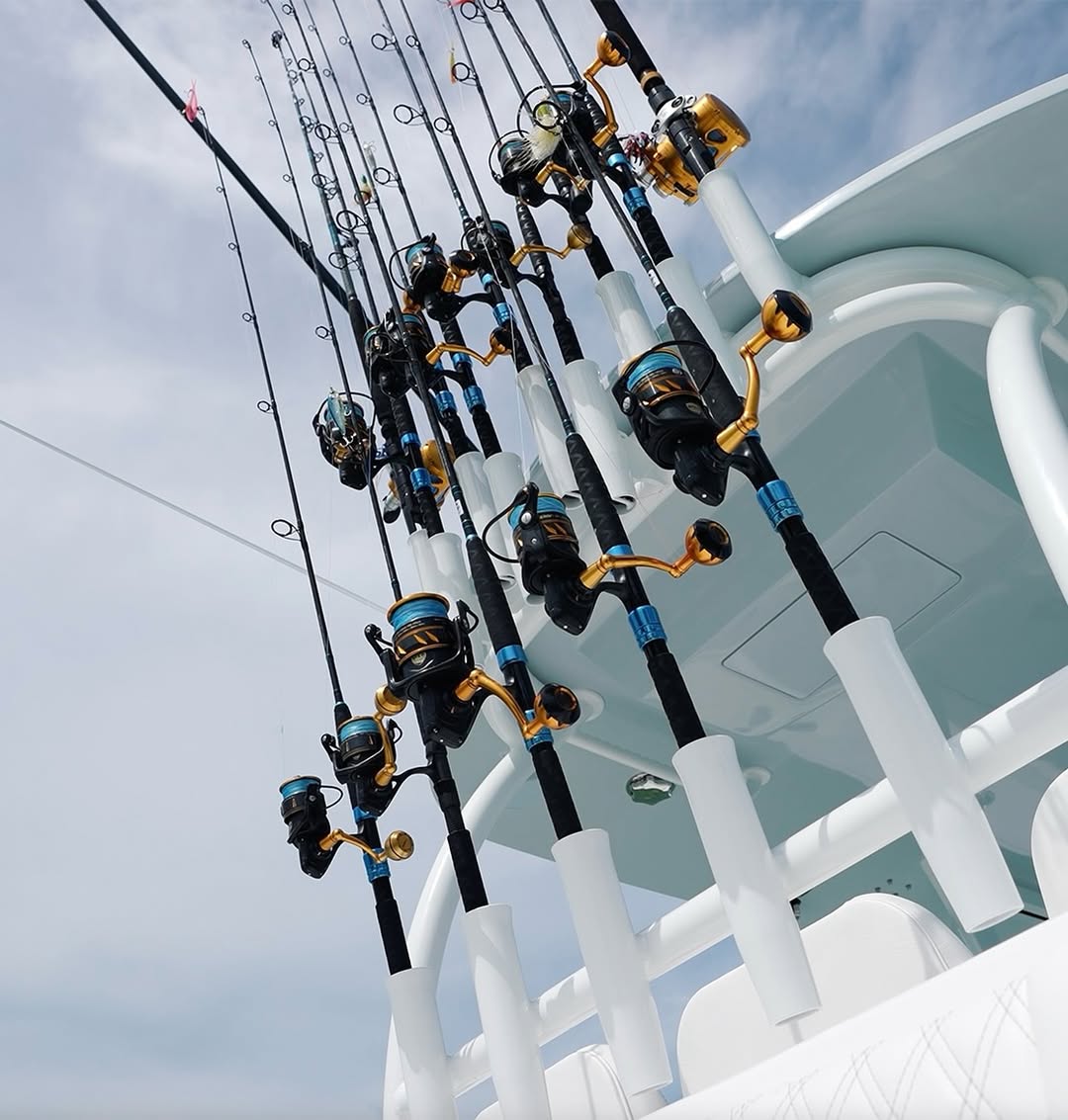 big offshore fishing poles Fiblink Saltwater Heavy Trolling Rod Game Convent fiblink The elite near/offshore series is designed to target a variety of larger game fish Reeling in the Big Ones: