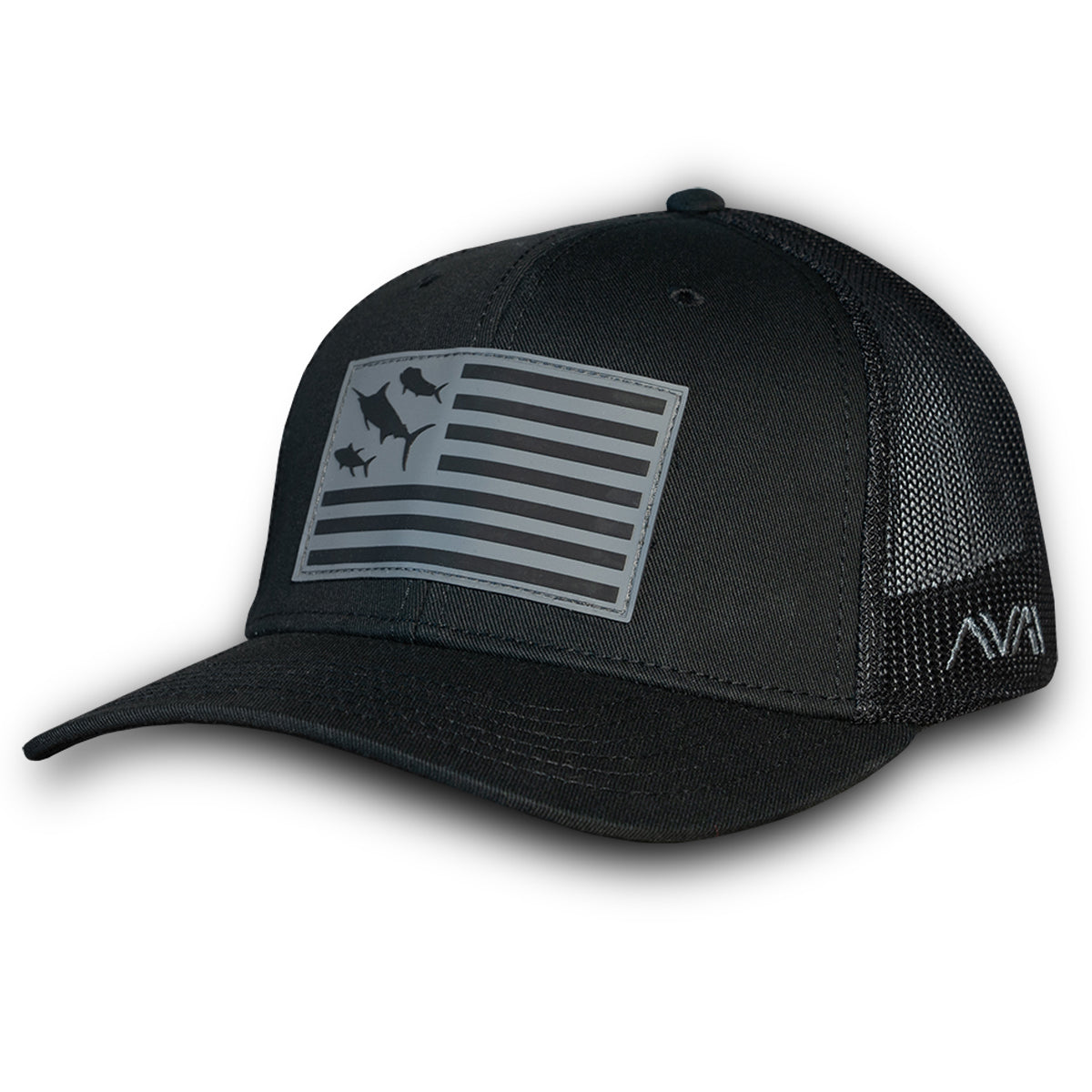 Avail Flag - Soft Mesh Snap Back Hat Black