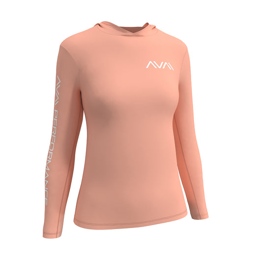 Women's Solid Performance Shirt with Sun Hood