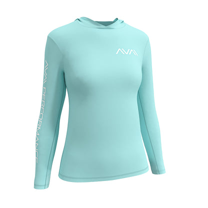 Women's Solid Performance Shirt with Sun Hood