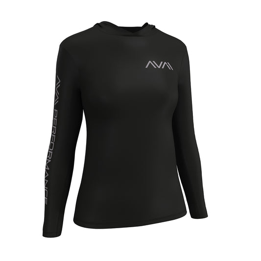 Women's Solid Performance Shirt with Sun Hood
