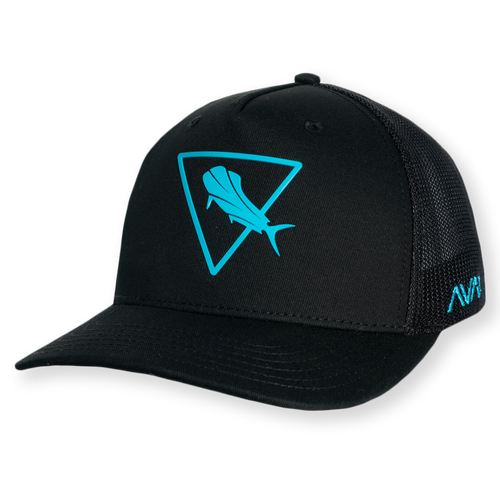 Mahi - Trucker Style Snap Back Hat Black