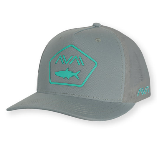 Seafoam Tarpon - Trucker Style Snap Back Hat