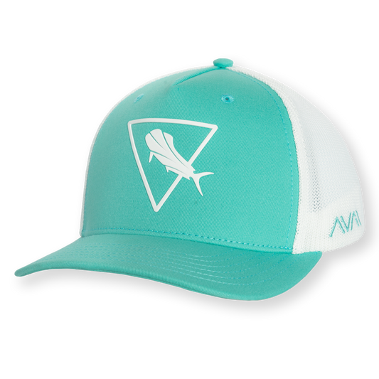 Mahi - Trucker Style Snap Back Hat Seafoam