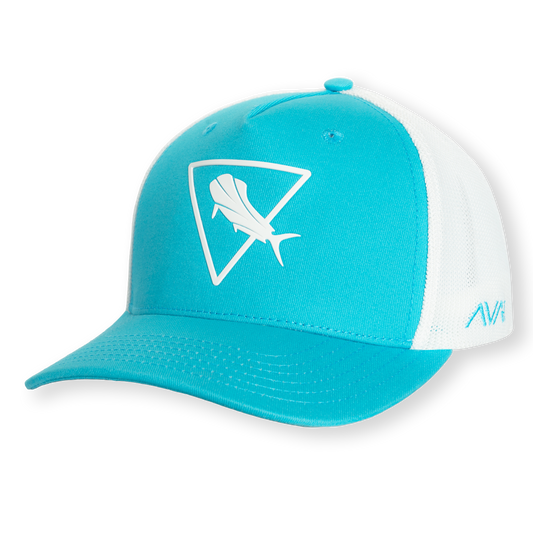 Mahi - Trucker Style Snap Back Hat Bahama Blue