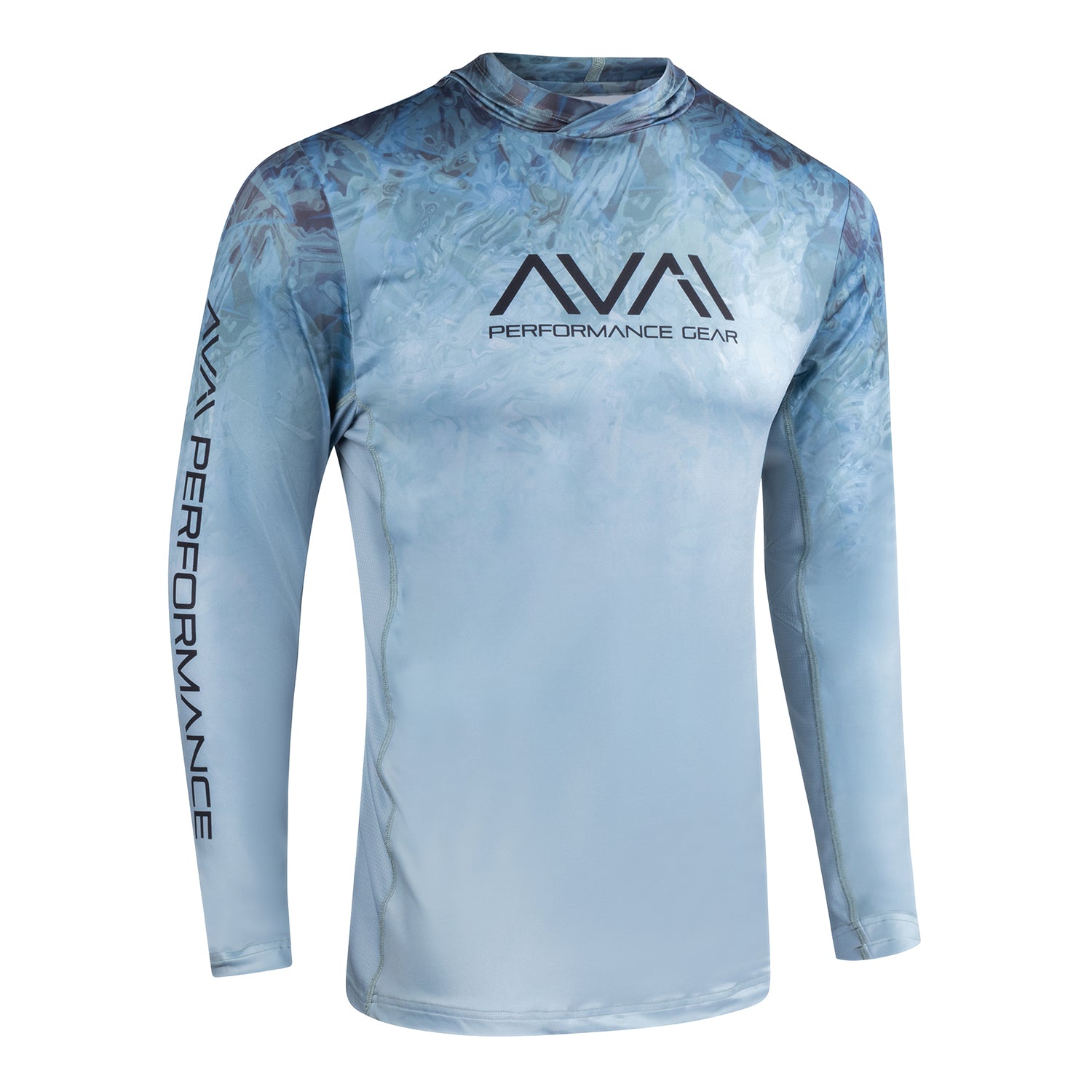 Performance Fishing Shirt Avail Contour Long Sleeve - Bahama Blue XL / Gray