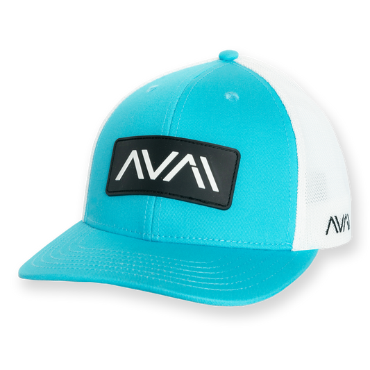 Avail - Soft Mesh Snap Back Hat Bahama Blue
